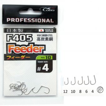 Крючки Cobra PRO FEEDER сер.F405 разм 012