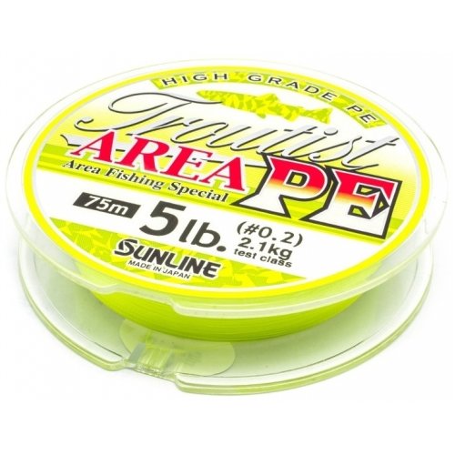 Шнур Sunline Troutist Area PE 75m 8LB/#0.4
