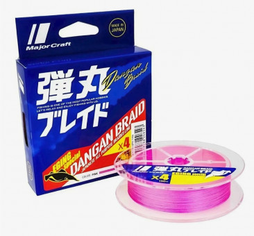 Шнур Major Craft 150m X4(розовый) DBL4-150.0.6PK