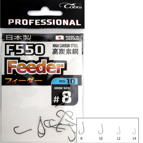 Крючки Cobra PRO FEEDER сер.F550 разм 012