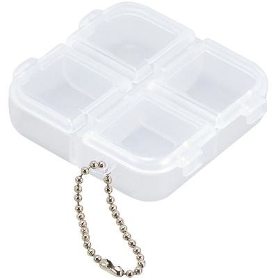 Коробка MEIHO SQUARE 4 CASE CLEAR