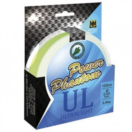 Шнур плет. Power Phantom 6x, UltraLight, 105 м., желтый 0,06 мм, 3,1 кг