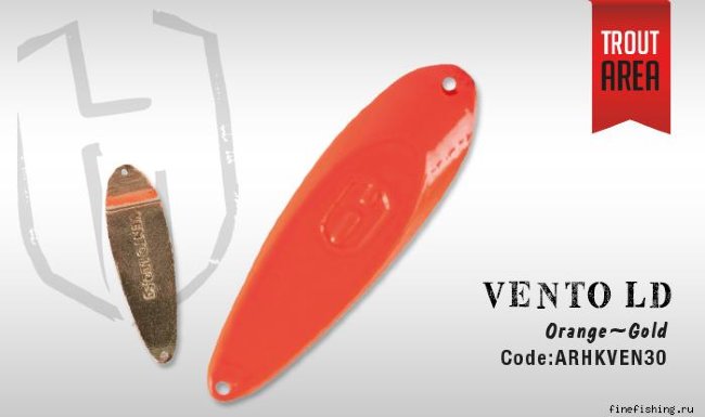 Блесна VENTO LD 3.5g (Orange/Gold)