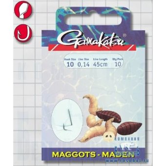 Крючок Gamakatsu с поводком. в асс.