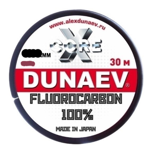 Леска Dunaev Fluorocarbon 0,405mm. 30m.