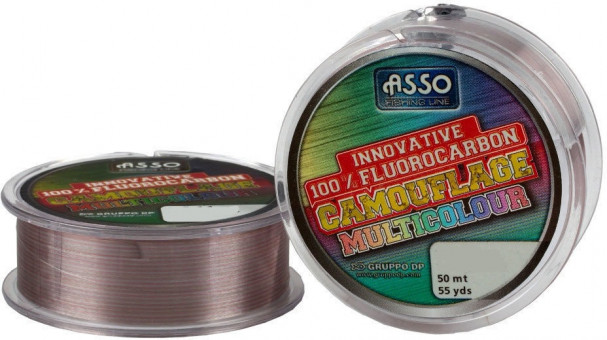 Леска ASSO CAMOUFLAGE Fluorocarbon 50m 0.24