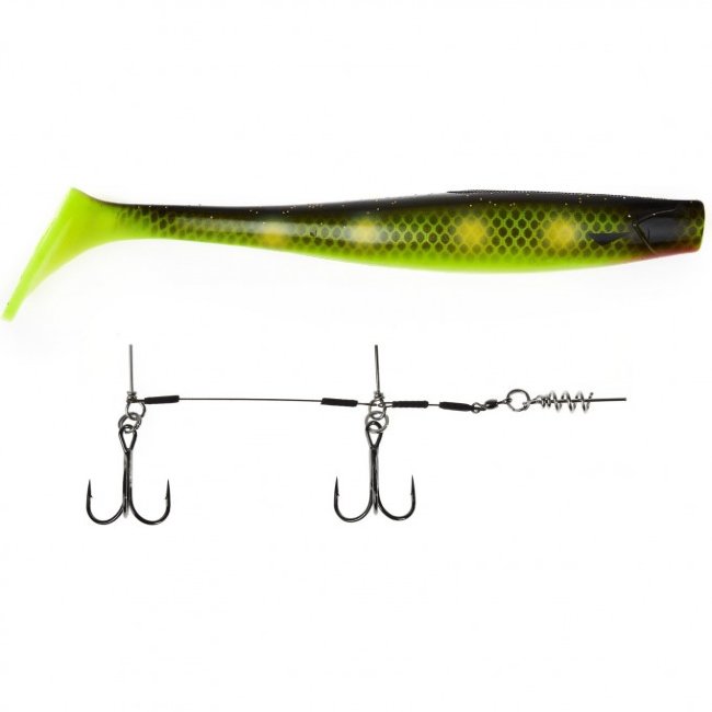 Виброхвосты LJ 3D BBS Series GIANT KUBIRA SWIM SHAD 10.3in(26.00) + Stinger XL PG21