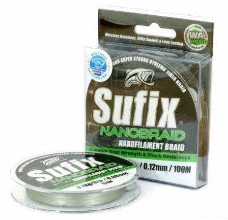 Шнур Sufix NANO BRAID камуфляж 100м 0,08мм 3,7кг