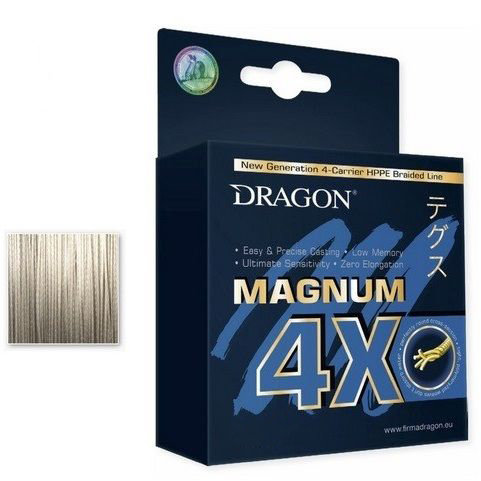 Шнур DRAGON MAGNUM 4X 150 m/ 0.20мм светло-серый