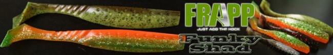Приманка силиконовая Frapp Funky Shad 4.5" #25 (5шт/уп)