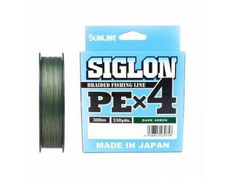 Шнур Sunline SIGLON PEx4 150M (Dark Green) #0.3/5LB