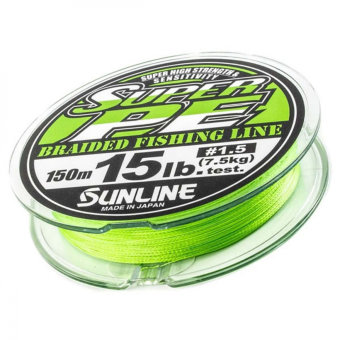 Шнур Sunline NEW SUPER PE 150M(L.GRN) #0.6/6LB