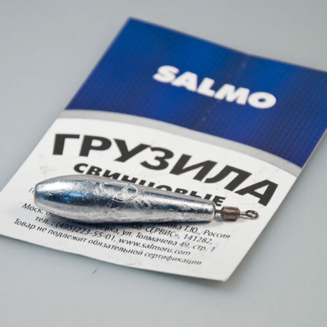 Грузила свинц. Salmo СНАРЯД с вертл. 012г 15136-012
