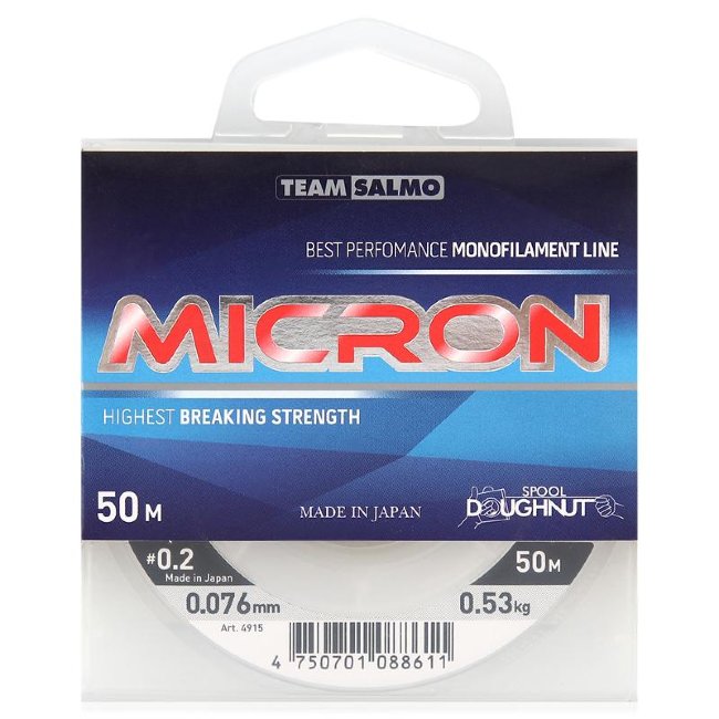 Леска моно. Team Salmo MICRON 050/015
