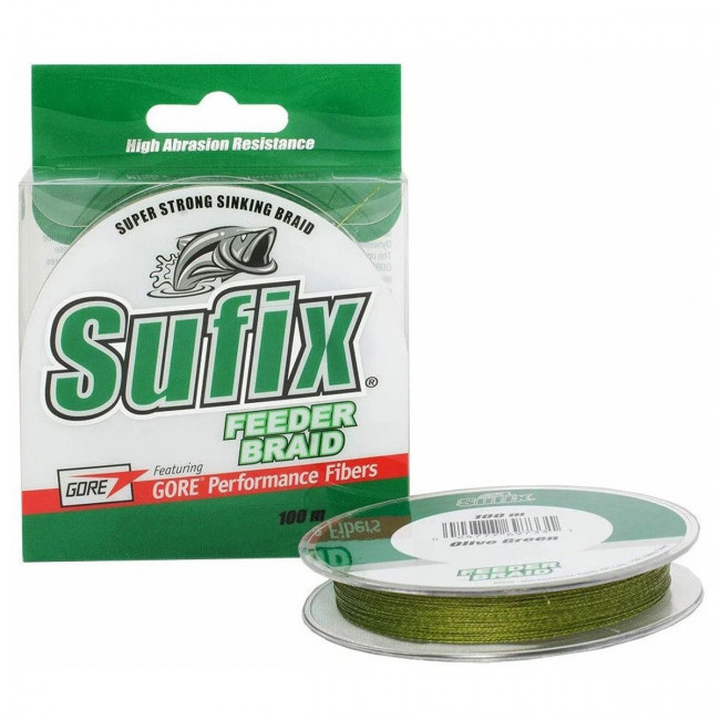 Шнур Sufix Feeder BRAID Green 100м 0,08мм