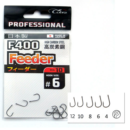 Крючки Cobra PRO FEEDER сер.F400 разм 012